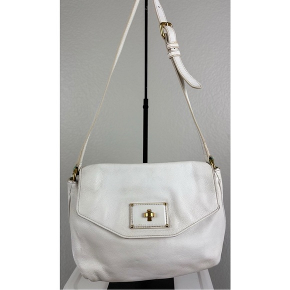 Marc By Marc Jacobs Handbags - Marc by Marc Jacobs White Flap Crossbody Hobo